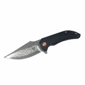 Peregrine Liner Lock Damascus Folder
