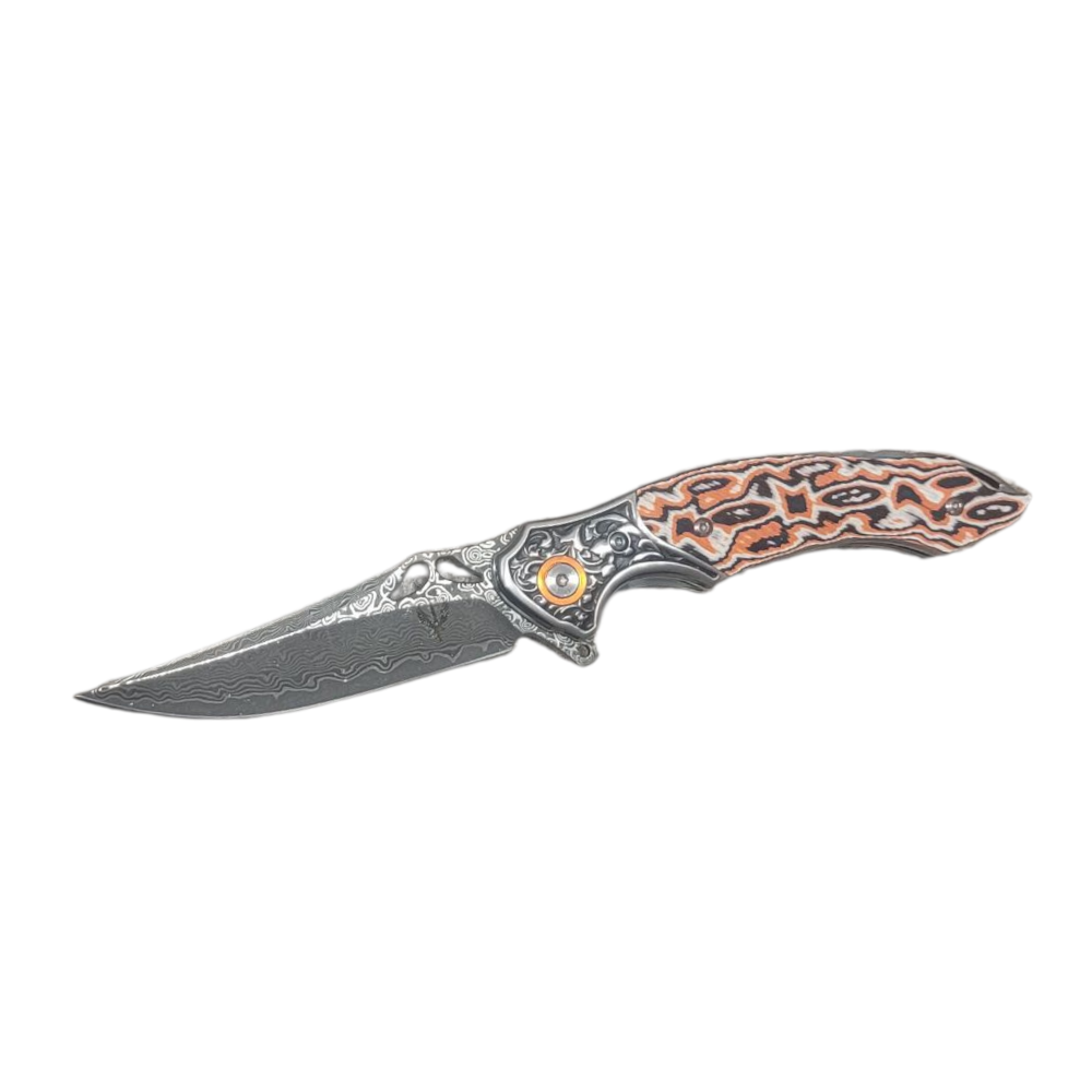 Vult Liner Lock Damascus Folder