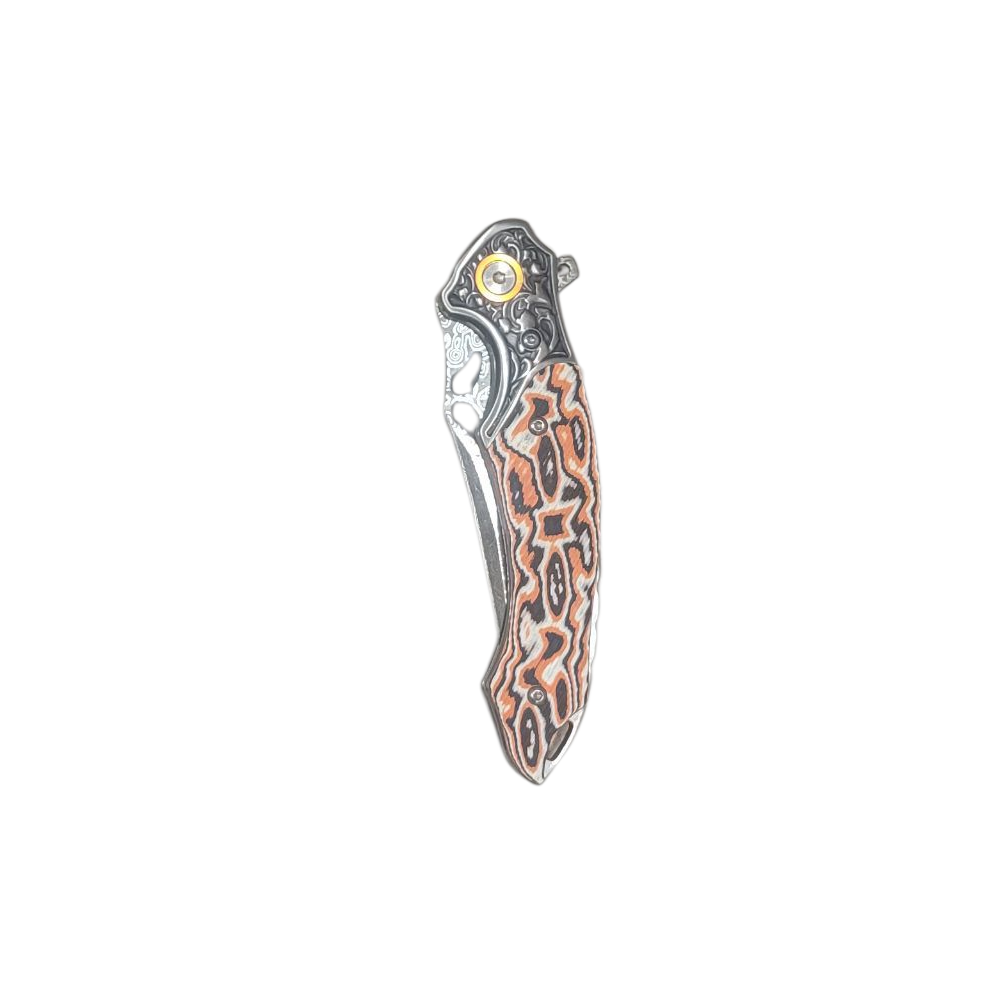 Vult Liner Lock Damascus Folder - Image 4