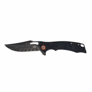Deadeye – VG10 Damascus Carbon Fiber Liner Lock Folding Knife Blue