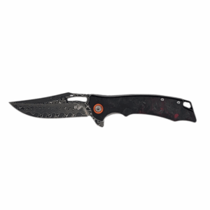Deadeye – VG10 Damascus Carbon Fiber Liner Lock Folding Knife Red