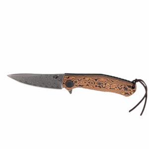 The Fire Shadow Liner Lock VG10 Damascus