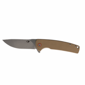 The Strike D2 G10 Liner Lock Folding Knife Beige