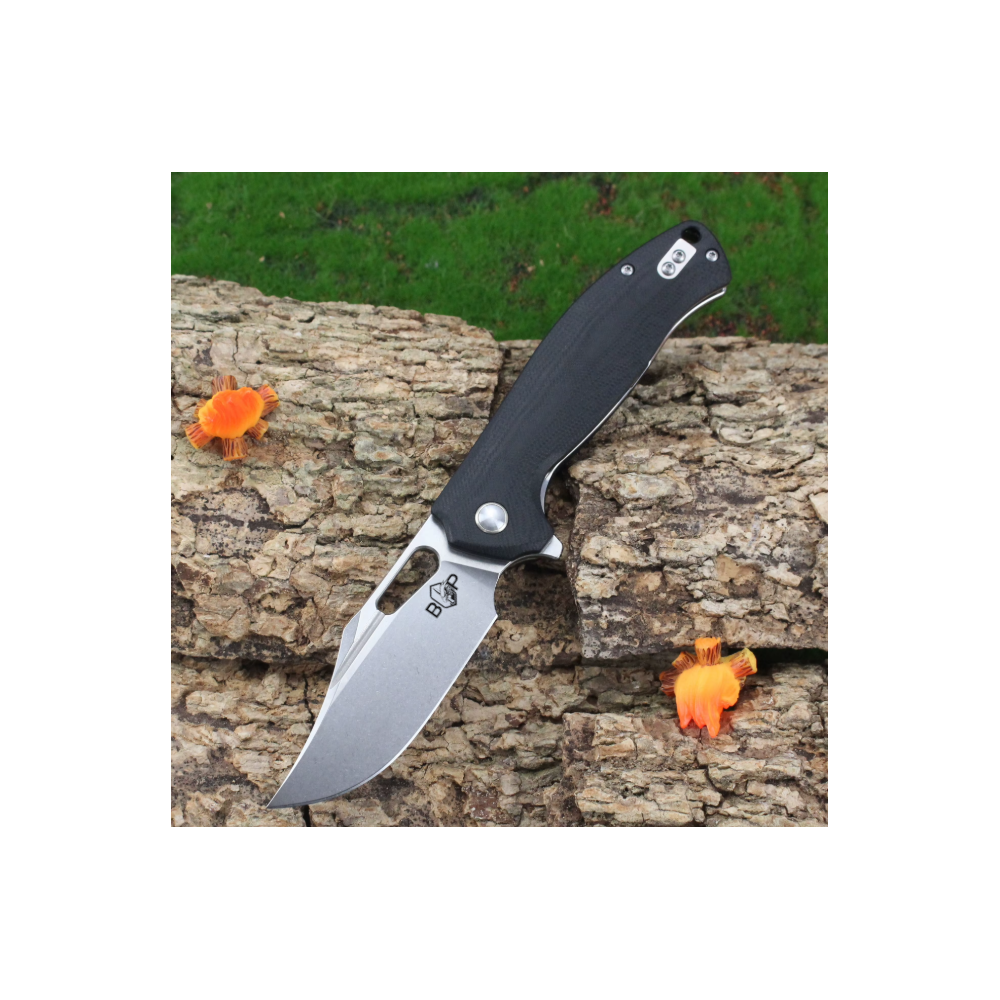 TrueLine – 14C28N G10 Liner Lock Folding Knife Black - Image 3
