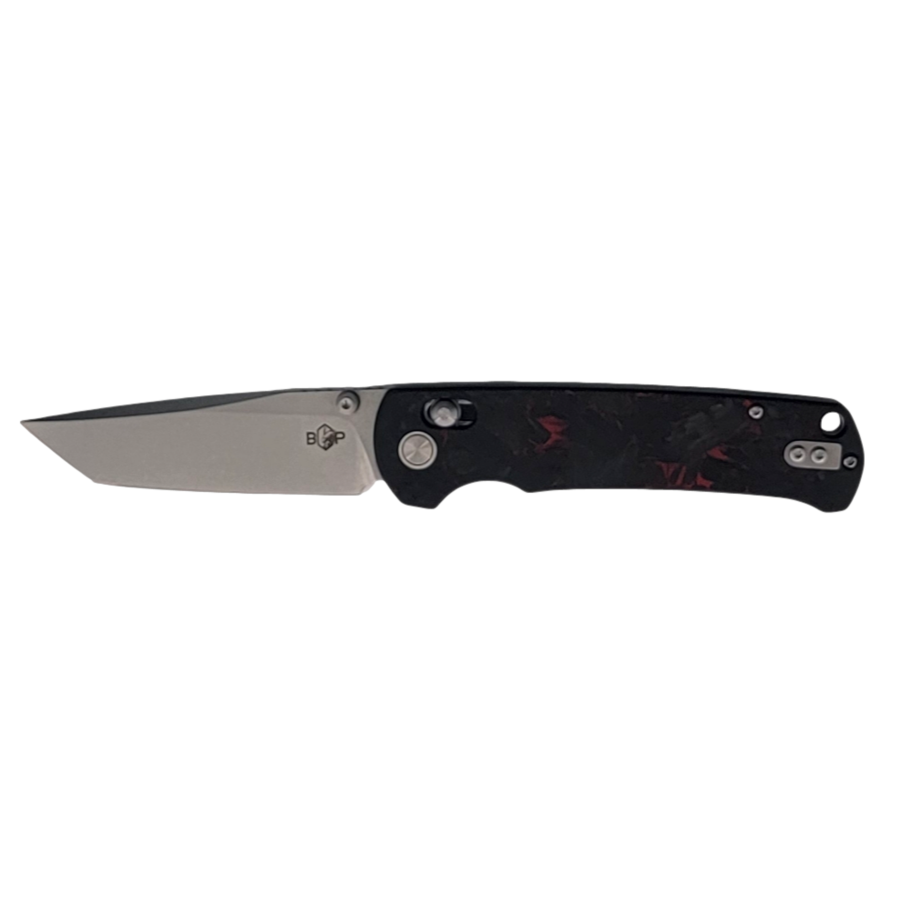 ZeroMark – 14C28N Carbon Fiber Crossbar Lock Tanto Folding Knife