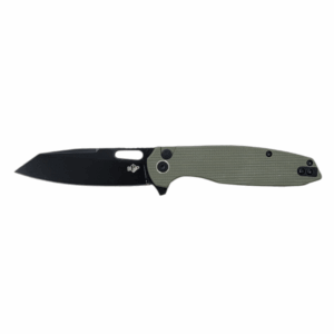 Intrepid – 14C28N G10 Button Lock Folding Knife Green